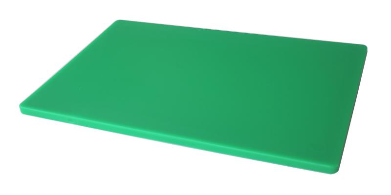 15� x 20� x 1/2� Polyethylene Pre-Cut Green Rigid Cutting Board